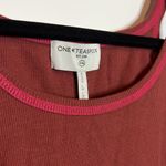 One Teaspoon NWT  OT Rib Singlet - Wine Photo 4