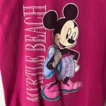 Disney Vintage 80s Myrtle Beach Mickey Mouse T Shirt Pink Medium M USA Cartoon Solid Photo 12