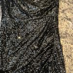 Windsor  One Shouldered Black/Sliver Sequin Mini Formal Dress Photo 3