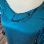 See By Chloe  Women's Size 4 Peacock Blue Silk Mini Dress Party Cocktail Photo 5