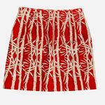 Michael Kors  Skirt
Sequins Orange White
Bamboo Pattern
Size 10 Photo 3