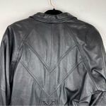 wilson's leather Vtg Y2K Wilson’s Leather Moto Cropped Jacket Sz Medium Biker Asymmetrical Photo 10