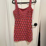 Diane Von Furstenberg  Pink Geometric Tank Top Size 6 Photo 2