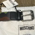 NWT!  Camouflage Belt with Moschino Branded Gunmetal Buckle Photo 5