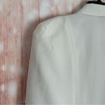 Nasty Gal  White Open Front Cape Blazer Size S Photo 7