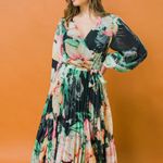 Flying Tomato  Heavenly Hues Woven Pleated Midi Dress NEW Photo 3