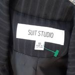 Suit Studio Pinstriped Two Piece Blazer/Pant Set SIZE 10 Black Photo 6
