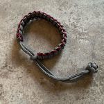 Handmade Paracord Bracelet NEW Unisex Maroon Silver Black  USA Photo 3