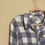 Rails  Hunter White blue and white plaid button‎ up shirt blouse top Size XS Photo 4