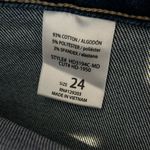 Hidden Jeans Happi Medium Wash Frayed Hem Cargo Crop Flare Size 24 Photo 6