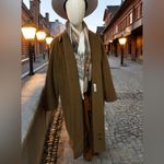 Cinzia Rocca Long Pure Virgin Wool Brown Coat Vintage Made in Italy sz 16 Photo 9