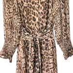 EXPRESS Animal Print Maxi Dress belted size M Photo 3