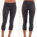 Lululemon  Wunder Under Cropped Gray Heather
Leggings Women’s Size 12 Photo 1