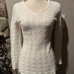 Daisy Fuentes BLong Sleeve V-Neck Sweater with Sparkle Photo 0