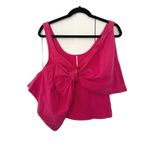 Free People NWOT  Tied Up Bow Tank Phenom Pink Size XS 95% Cotton Cute!! Photo 1