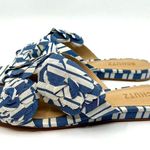 Schutz NWT  Women's Blue Ilaria Denim Patch Slide Sandal Women's 7.5 US Photo 0