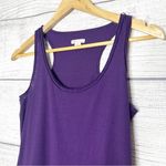 Xhilaration Purple Sleeveless Racerback Tank Top with Necklace Loops Size Small Photo 1