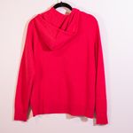 J.Crew Long Sleeve Everyday Cashmere Knit Pullover Hoodie Sweater Bright Cerise Photo 3