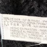 ZARA  Woman’s Coat M Bomber RAF Black Aviator Fur Shearling Real Leather Jacket Photo 13