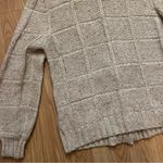 VNTG Marisa Christina Double Breasted Chunky Knit Silk Wool Cardigan Women’s L Tan Size L Photo 5