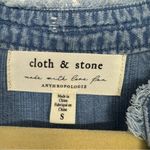 Cloth & Stone Blue Chambray Shirt Dress Womens S Beachy Coastal Cowboy Anthro Photo 2