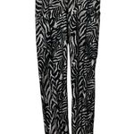 Emily Hsu Zebra Pocket Leggings Women’s Size Small Black White Yoga Pants USA Photo 2