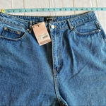 Missguided  NWT Light Blue High Rise Boyfriend Jean 12R Photo 6