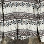 Adore Me XL Waffle Knit Long Sleeve Top Snowflake Fair Isle Pattern Layering Photo 5
