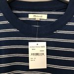Madewell  Navy & White Tina Stripe Short Sleeve T-Shirt Dress NEW Photo 3