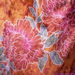 Free People NEW‎  Poets Velvet Sarong Skirt in Rust Combo, S Photo 15