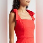 Alice + Olivia  Maryann Tie Shoulder Denim Minidress, size 0, $330 Photo 1