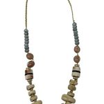 Anthropologie  Resin Beaded Statement Necklace Multicolor Photo 0