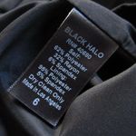 Black Halo NWT Dame in Black Peplum Side V-neck Tailored Stretch Sheath Dress 6 Photo 6