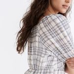 Madewell  Puff-Sleeve Faux-Wrap Tiered Maxi Dress size‎ 6 Photo 12