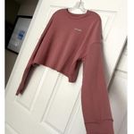 Women's The Well Raw Edge Cropped Sweatshirt Wildly Capable Size Large Red Photo 1