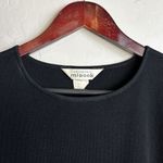 Misook Exclusively  Classic Black Knit Short Sleeve Shift Dress Size Small Photo 3