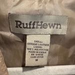 Y2K Ruff Hewn Tan Suede Leather Oversized Jacket Medium 90s Minimalist Chic Photo 8