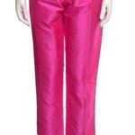 Ralph Lauren  BLACK LABEL Silk Straight Leg Pants Pink Size 10 NEW Photo 0