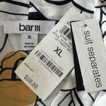 Bar III  X-Large Top Floral Semi-Sheer Tie V-Neck Sleeveless Side Slits New Photo 5