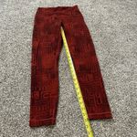 Lululemon  red logo pattern ankle leggings size 8 Photo 7