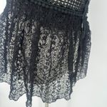 Hendi Black Lace Top Halter Open Back Whimsigoth Goth Fairy Tie Back One Size Size M Photo 8