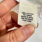 Nicole Miller Artelier  White Lace Cropped Blouse Womens S Cotton Cottage Core Photo 5