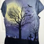 Fun Halloween Skeleton Graphic Tee Blue Size undefined Photo 2