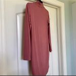 Vibe Sportswear - Adorable Rose Pink Turtleneck Longsleeve Bodycon Dress! ❤️✨ Photo 2