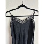 Victoria's Secret  Vintage Y2K Silk Black Maxi Mesh Neckline Dress Size Medium Photo 2
