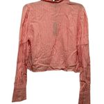 Walter Baker NWT Pink Striped Pussy Bow Top Photo 3