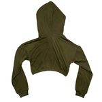 Naked Wardrobe  Stay Chillin Cropped Hoodie Green Small Photo 3