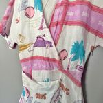 Sabo Skirt SABO Micah Wrap Dress Surfing Scarf Short Sleeve Mini size Us 4 Photo 3