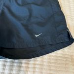 ladies black active wear shorts Nike logo size small(4-6) Photo 7
