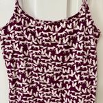 Aeropostale Y2K Style Foxes Print Maroon Preppy‎ Funny  Favorite Cami Tank Sz M Photo 1